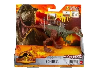 Jurrasic World 3 Extreme Damage Coelurus figura