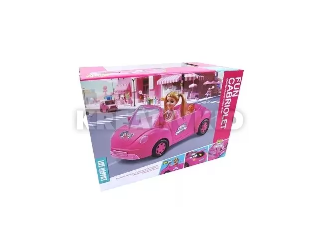 Kabrió autó babával - 4 db-os szett