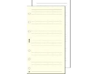 Kalendárium betét, jegyzetlap, 