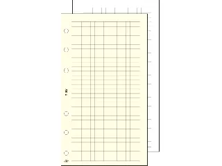 Kalendárium betét, jegyzetlap, 