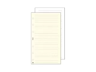 Kalendárium betét, jegyzetlap, 