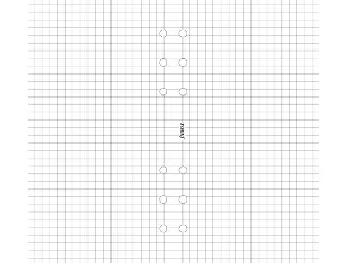 Kalendárium betét, jegyzetlap, personal méret, kockás, FILOFAX, fehér