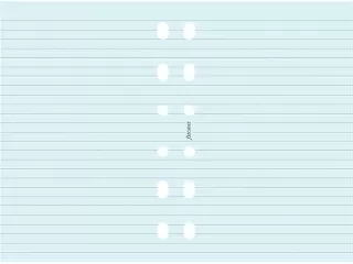 Kalendárium betét, jegyzetlap, personal méret, vonalas, FILOFAX, kék