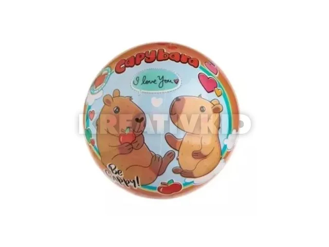 Kapibara mintájú gumilabda - 23 cm