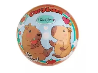 Kapibara mintájú gumilabda - 23 cm