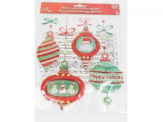 Karácsonyi dekor matrica szett pop up 29 x 20 cm Díszek 