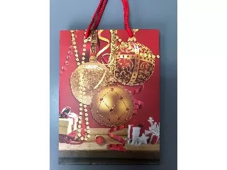 Karácsonyi dísztasak 18x24x8,5 cm Gömbök 