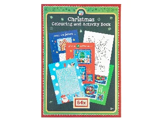 Karácsonyi kifestő- és foglalkoztató könyv, A4, 64 oldal
