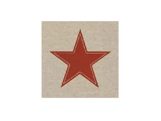 Karácsonyi szalvéta/20 db, környezetbarát,X-mas Simply Star red