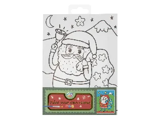 Karácsonyi vászonkép készítő, 20x15 cm, 3 festék +ecset