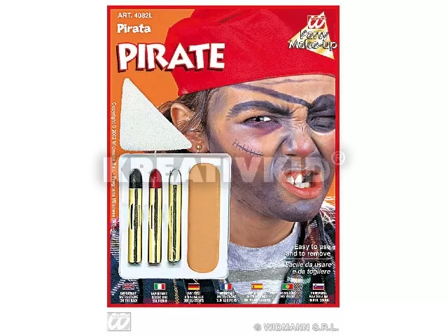 Karakter farsangi arcfesték szett - Kalóz