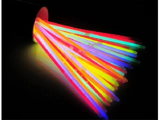 Karkötő, sötétben világító, műanyag, 100 db, vegyes színek