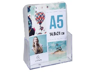 Katalógustartó, asztali, A5, álló, 1 rekeszes, EXACOMPTA 