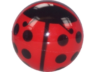 Katicás lakkfényű labda - 14 cm