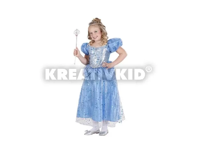 Kék hercegnő jelmez 140 cm-es