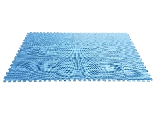 Kék tornaszőnyeg, 30x30 cm, 18 db /csomag