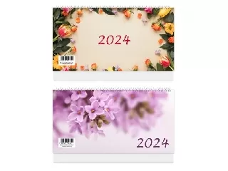 Képes asztali naptár TA24 háttal 2024