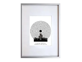 Képkeret, 21x29,7 cm, aluminium keret,