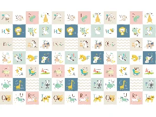 Kétoldalas játszószőnyeg, 150x200x1 cm