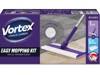 Kezdőkészlet, felmosó, száraz utántöltővel, VORTEX