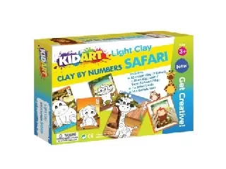 Kid Art: Gyurmázz számok szerint! Modellező gyurma készlet - Szafari