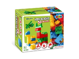Wader: Kids Blocks építőelemek - 50 db-os