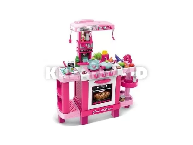 Kids Cook játékkonyha fénnyel és hanggal - 39 db-os szett, rózsaszín