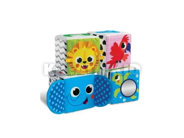 Kids Hits: Puha foglalkoztató kocka babáknak - Állatkert