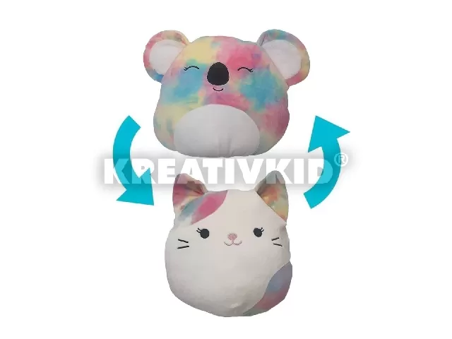 Kifordítható 2 az 1-ben Squishmallows 13 cm - Katya a koala és Risa a cica