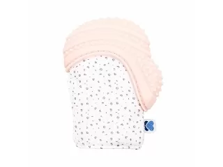 Kikkaboo bébikesztyû szilikonos rágókával Szavanna pink