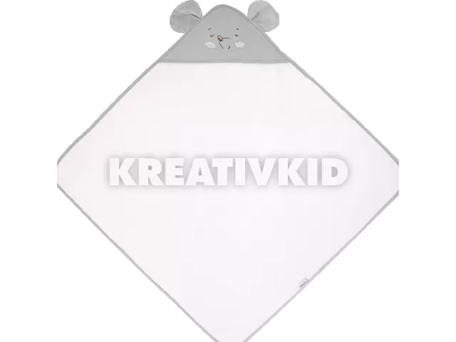 Kikkaboo fürdõlepedõ kapucnis 90x90cm egeres szürke