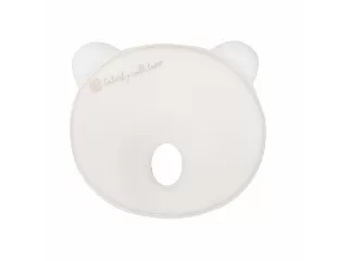 Kikkaboo párna - laposfejûség elleni memóriahabos ergonomikus Airknit  maci fehér