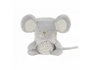 Kikkaboo takaró - 75x100 cm vidám kisegér szürke