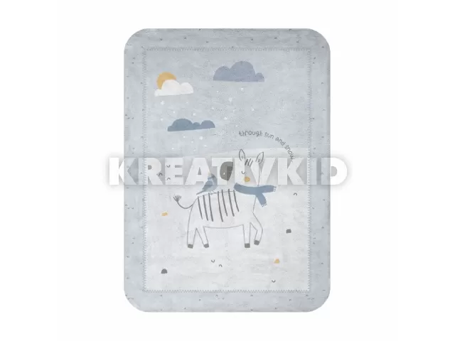 Kikkaboo takaró polár 110x140cm zebra