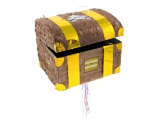 Kincsesláda pinata - 30 x 25 x 34 cm