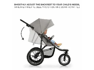 Kinderkraft babakocsi minden terepre Helsi 2 szürke