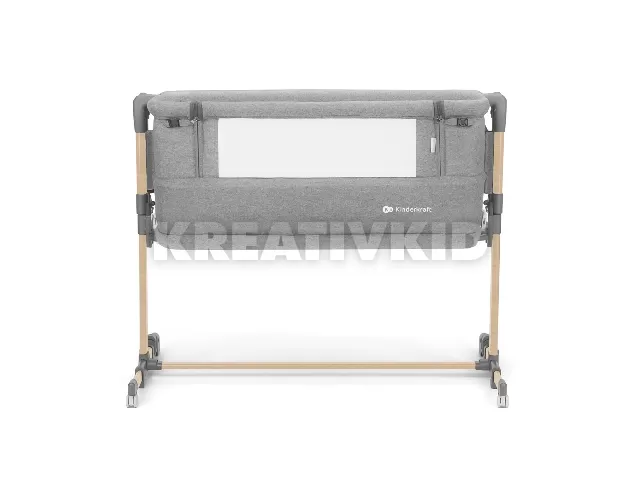 Kinderkraft babaöböl Neste Grow 2in1 világosszürke-melange fa hatású