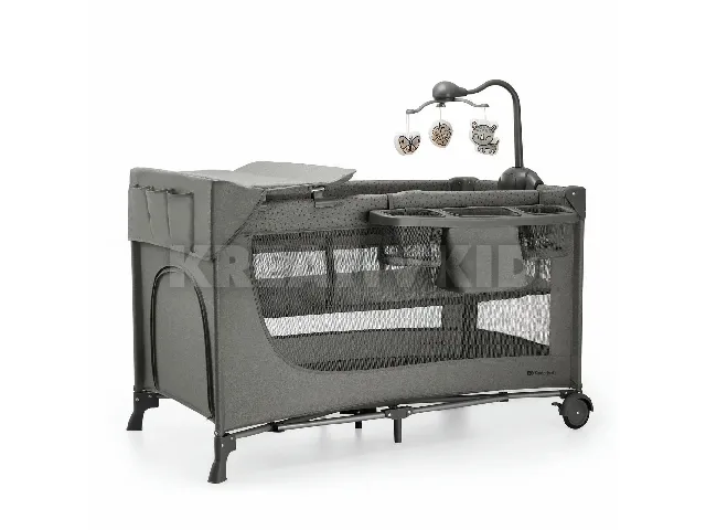 Kinderkraft utazóágy Joy 2 kiegészítõkkel sötétszürke