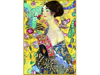 Klimt- Hölgy legyezővel Puzzle 1000 darabos