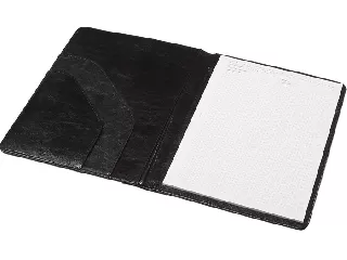 Konferencia mappa, A4, műbőr, 2 oldalrekesz, PANTA PLAST, fekete