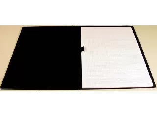 Konferencia mappa, A4, műbőr, PANTAPLAST, fekete