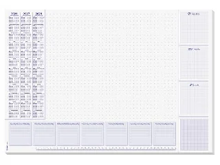 Könyökalátét, 595x410 mm, 3 éves és heti tervezővel, SIGEL