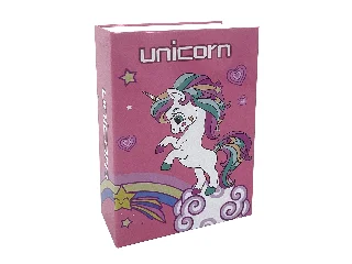 Könyv alakú persely - unikornis