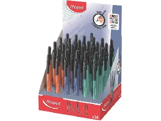 Körző display, heggyel, 2in1, ceruzává alakítható, MAPED „Compass Pen”, vegyes színek