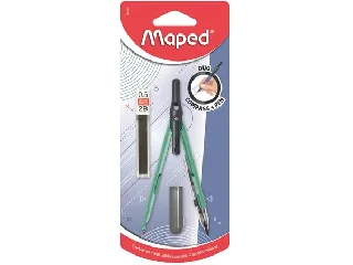 Körző, heggyel, 2in1, ceruzává alakítható, MAPED „Compass Pen”, vegyes színek