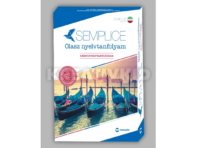KOVÁCS MÓNIKA-SERMANN ESZTER: SEMPLICE OLASZ NYELVTANFOLYAM KEZDŐ NYELVTANULÓKNAK (NYELVKÖNYV+KÍSÉRŐFÜZET+HANG
