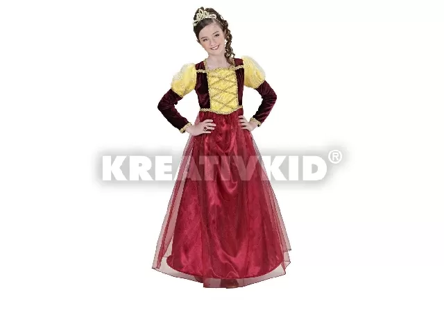 Középkori hercegnő jelmez 128 cm-es
