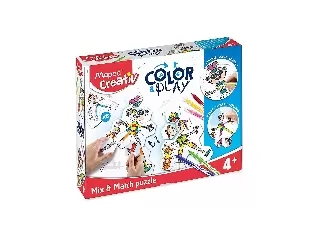 Kreatív készségfejlesztő készlet 2 az 1-ben színező és puzzle