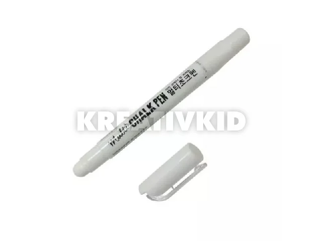 Krétafilc üveg felületre - Fehér