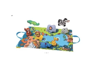 Ks Kids Dzsungel játszószőnyeg, állatfigurákkal